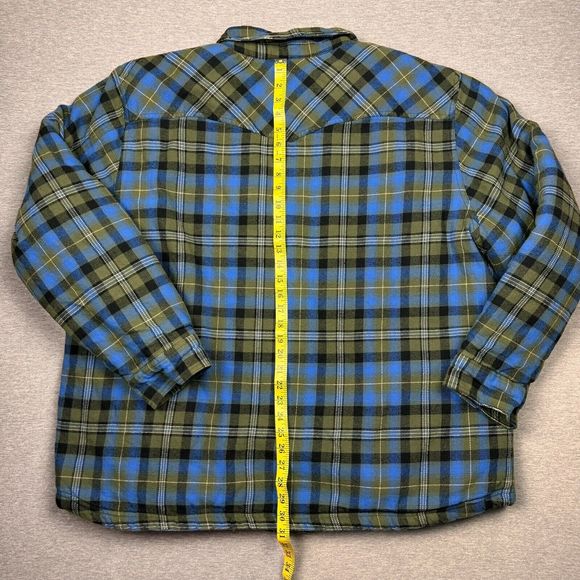 Ledgendary Whitetails sherpa lined flannel shacket mens 4XL tartan plaid - Picture 8 of 9